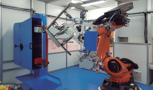 Célula robotizada de carregamento - CR-120/UL - AUTOPULIT - de descarregamento / de retificação