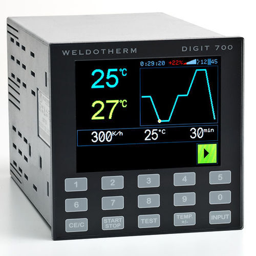 Controlador de temperatura com visor LED duplo - DIGIT 700 - Weldotherm GmbH - tecnologia / programável / de aquecimento