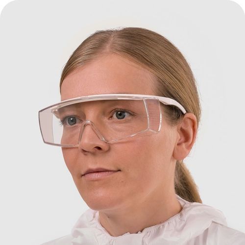 Óculos de segurança ampla visão UV - super f OTG CR - Berner International GmbH - de risco sísmico / antiembaçante / com lentes corretivas