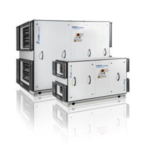 Unidade de tratamento de ar horizontal - X-CUBE compact - TROX - para sala limpa / com recuperação de calor