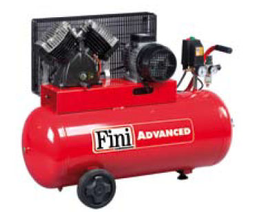 Compressor de pistão - SKM series - FINI - de ar / com motor elétrico / com rodas