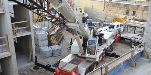 Guindaste autopropelido - HTC-8690 LB - Link-Belt - com lança / telescópico / para obras