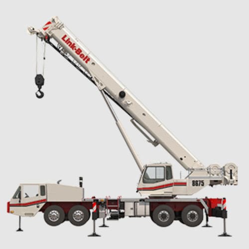 Guindaste montado em caminhão - HTT-8675 Series II - Link-Belt - telescópico / para terrenos acidentados / para obras