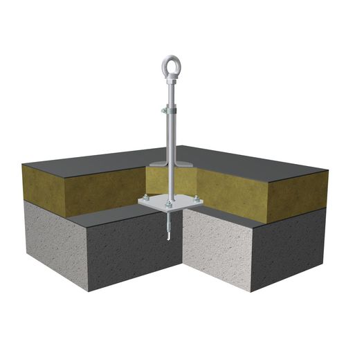 Ponto de ancoragem antiqueda para telhado - ASP EV 2 - ST QUADRAT Fall Protection SA - para concreto