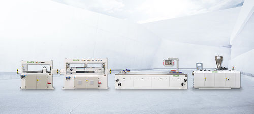 Linha de extrusão de perfis - YF series - Zhangjiagang City Grace Machinery Co., Ltd - para termoplásticos / para WPC