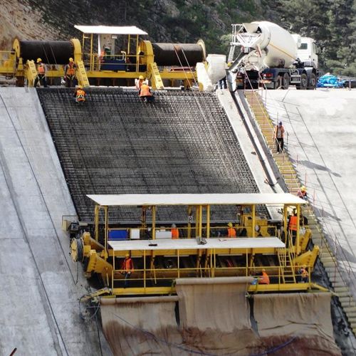Pavimentadora de concreto - Titan Makina Ltd. Sti. - de rodas / para construções