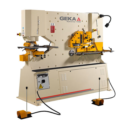 Tesoura puncionadeira semiautomática - HYDRACROP 110 - GEKA - hidráulica / de barras / com puncionamento