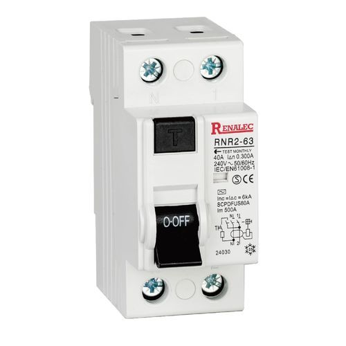 Disjuntor térmico - RNR2-63-RCCB - WENZHOU RENA ELECTRIC CO.,LTD - de corrente residual / 2 polos / tripolar
