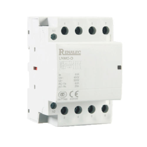 Contator para motor - LNMC-D - WENZHOU RENA ELECTRIC CO.,LTD - 2 polos / para trilho DIN / modular
