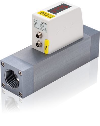 Medidor de vazão térmico - S418-V - SUTO iTEC GmbH - de massa / para ar / DN 8 mm (1/4")