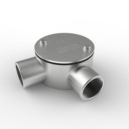 Caixa de passagem elétrica cotovelo - UK S20 - Electrix International Ltd - resistente à corrosão / IP67 / em inox escovado