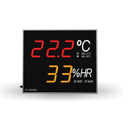 Termômetro com sensor - IN-2TH-R20SC series - GESA TERMOMETROS - de LED / Modbus TCP / IP20