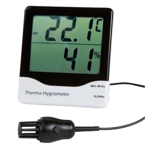 Termo-higrômetro com display LCD - 810-140 - GESA TERMOMETROS - para instalação na parede / de temperatura / de umidade