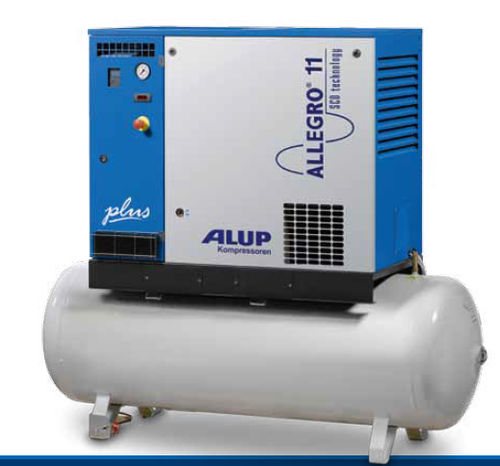 Compressor de parafuso - SCK 6 - 15, ALLEGRO 8 - 11  - Alup Kompressoren - de ar / com motor elétrico / estacionário