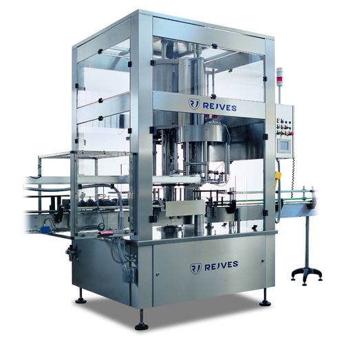 Tampadora rotativa - TR-TA/540-4/ST - Rejves Machinery S.r.l - flexível / com pinça / automática