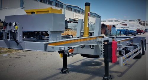 Semirreboque com caçamba - Gt Semi Trailers - porta-contêiner / com 2 eixos / de arrasto
