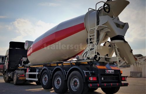 Semirreboque silo - Gt Semi Trailers - para concreto / com 3 eixos / de arrasto