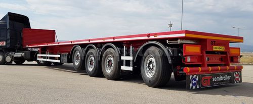 Semirreboque prancha - Gt Semi Trailers - para mercadorias / com 3 eixos / com 4 eixos