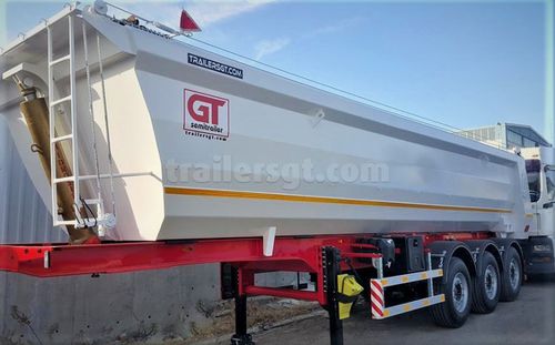 Semirreboque com caçamba - Gt Semi Trailers - para areia / de obras / com 3 eixos
