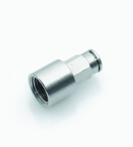 Adaptador hidráulico para tubos - ipso 02 FKM - ITV - fêmea / em aço inoxidável / em latão