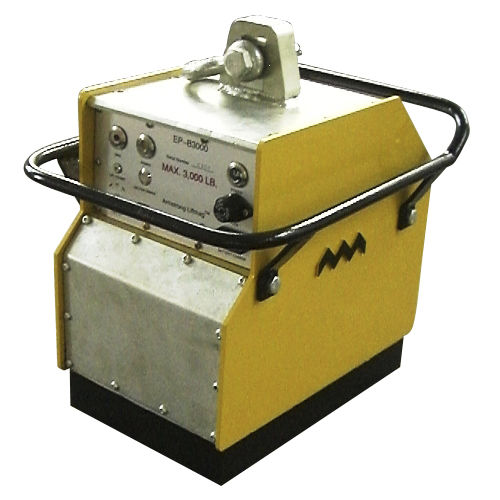Levantador magnético eletropermanente com acionamento elétrico - EPB-3000 - Armstrong Magnetics Inc. - para cargas planas ou cilíndricas em ferro / portátil / compacto
