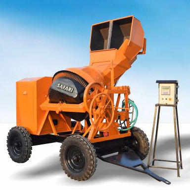 Betoneira elétrica - SAFARI 1000 WB - Safari Construction Equipments Private Limited - a diesel / móvel / automática