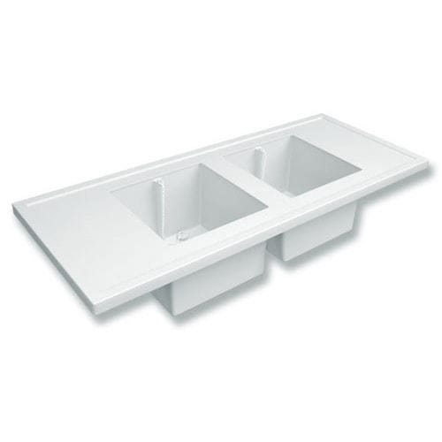 Bancada de laboratório com pia - TOP1560W443 series - PLASTIFER