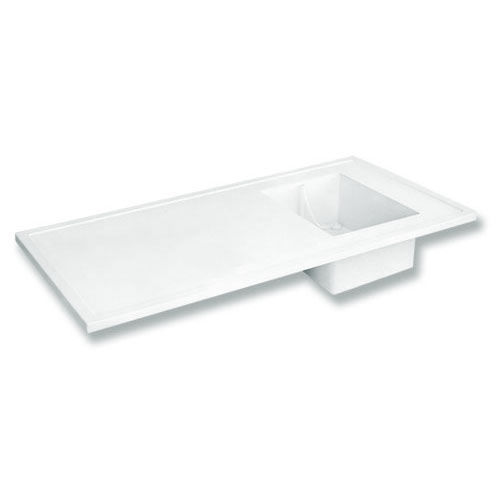 Bancada de laboratório com pia - TOP1560W543 series - PLASTIFER - pesagem