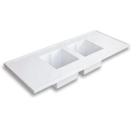 Bancada de laboratório com pia - TOP1875W443 series - PLASTIFER