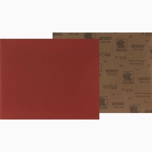 Lixa de óxido de alumínio - RHYNOWET RED LINE - INDASA - em papel / de resina / larga