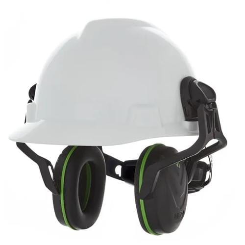 Capacete de obras - V-Gard® - Mine Safety Appliances Company - branco / industrial