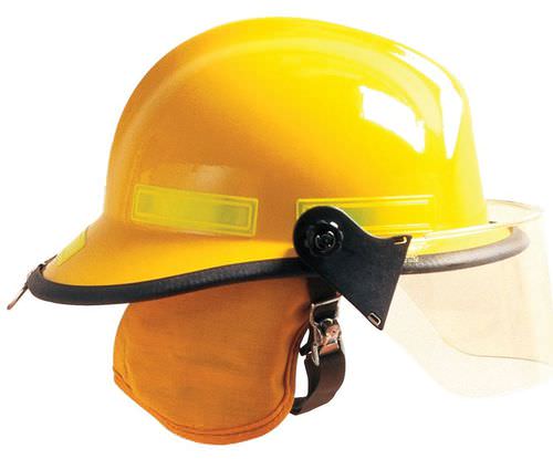 Capacete EN 812 - Cairns® 660C Metro™ - Mine Safety Appliances Company - amarelo / com protetor facial / leve
