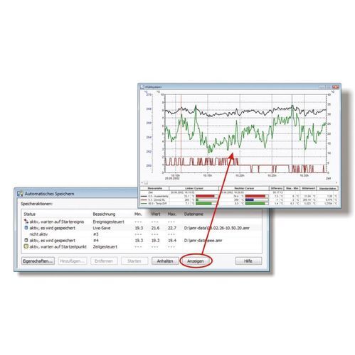 Módulo de software de visualização - Ahlborn Mess- und Regelungstechnik GmbH - de automação / de gestão de dados / de backup