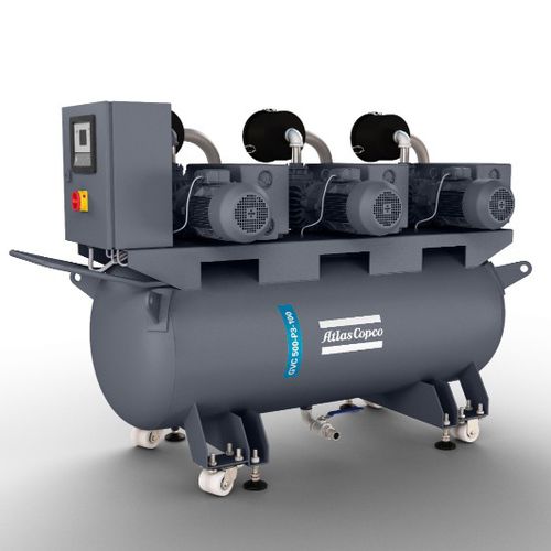 Sistema de vácuo com bomba de palhetas - GVC series - Atlas Copco Construction Tools - modular / à prova de óleo