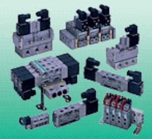 Válvula direcional pneumática spool - 4SA0, 4SB0 - CKD - de ação indireta / compacta