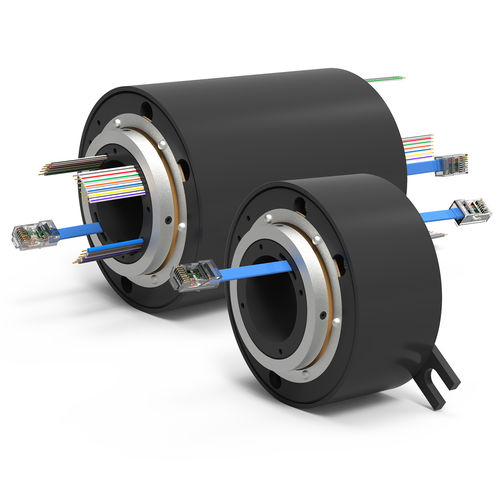 Anel coletor elétrico - ESET series - DSTI - Dynamic Sealing Technologies - via Ethernet / Gigabit Ethernet / de eixo oco