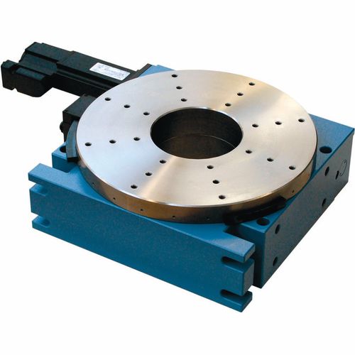 Mesa rotativa indexadora com fuso de rosca sem-fim - RT1A - Föhrenbach GmbH, Positionier-Systeme - acionada por motor / horizontal / vertical