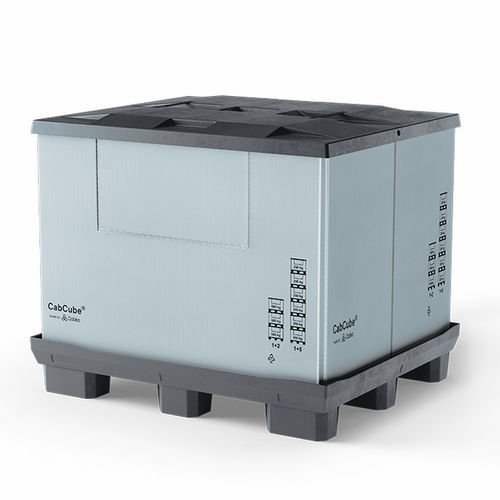 Caixa-palete dobrável - CabCube 1.0 (9F)  - Cabka - em material plástico / de armazenamento / de transporte