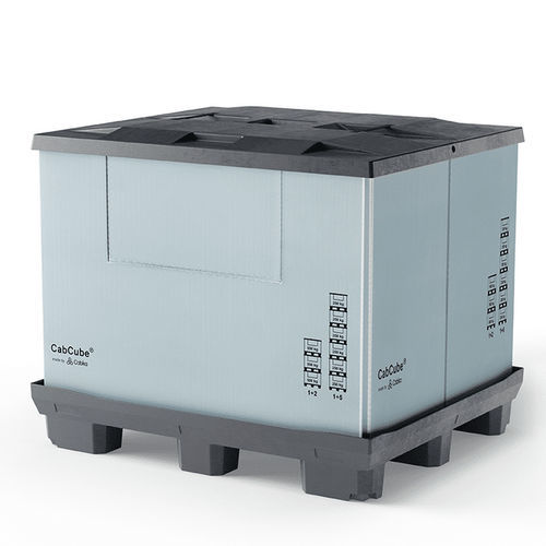 Caixa-palete em material plástico - CabCube 1.1 (9F) - Cabka - de armazenamento / de movimentação / industrial