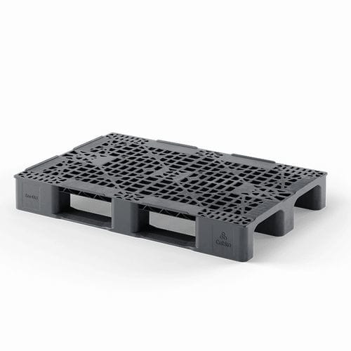 Palete em plástico reciclado - Eco E5.1 (OD-3R) - Cabka - Euro / de transporte / de acondicionamento