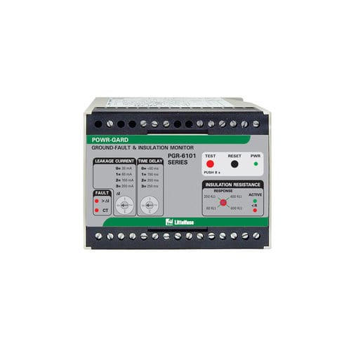 Relé de monitoramento de fuga à terra - PGR-6101-120 - Littelfuse - de isolamento / 2 NA/NF / trifásico