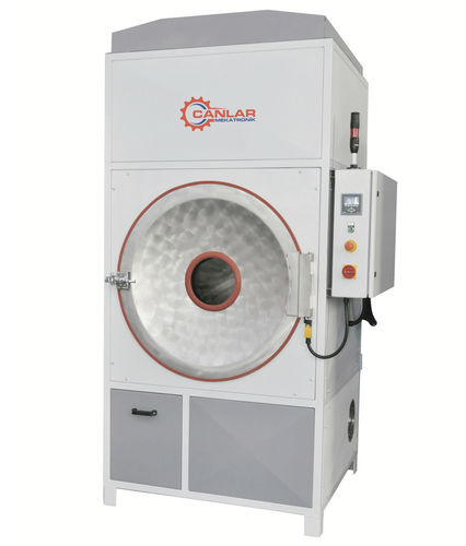 Secador de leito fluidizado - Tumbler - Canlar Mechatronics Inc - de tambor rotativo / de batelada / para a indústria têxtil