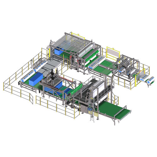 Máquina embaladora automática - MATTHYS GROUP - com filme plástico / horizontal / para a indústria têxtil