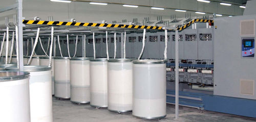 Friccionador de mangas para fibras químicas - FMV40 - NSC FIBRE TO YARN - para misturas de fibras / para lã / vertical