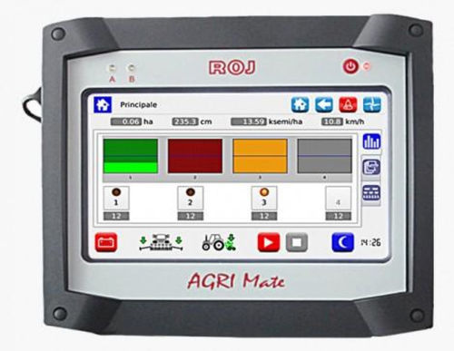 IHM com tela sensível ao toque resistiva - PCS AGRI-MATE - Vandewiele - embutida / 800 x 480 / TFT LCD