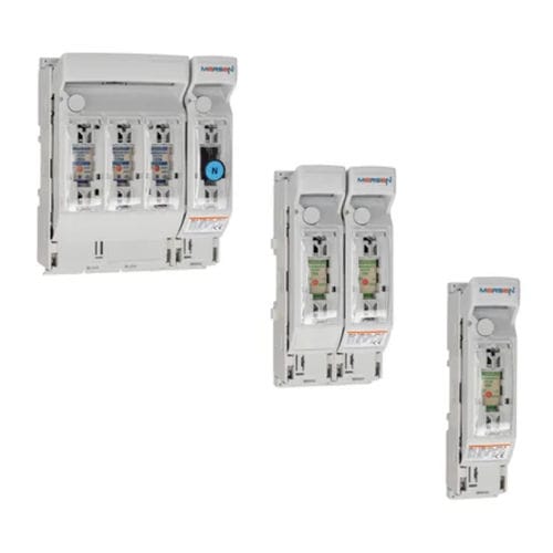 Chave seccionadora de fusíveis - MULTIBLOC® 00.ST8 series - Mersen - Electrical Power - de baixa tensão / unipolar / 4 polos