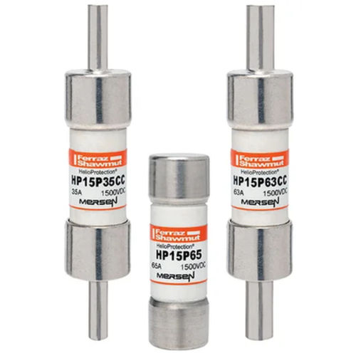 Fusível para aplicações fotovoltaicas - HelioProtection® HP15P series - Mersen - Electrical Power - cilíndrico / Classe gPV / CC
