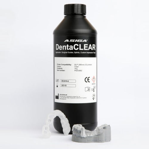 Resina para impressora 3D em polímero - DentaCLEAR - ASIGA - odontológica