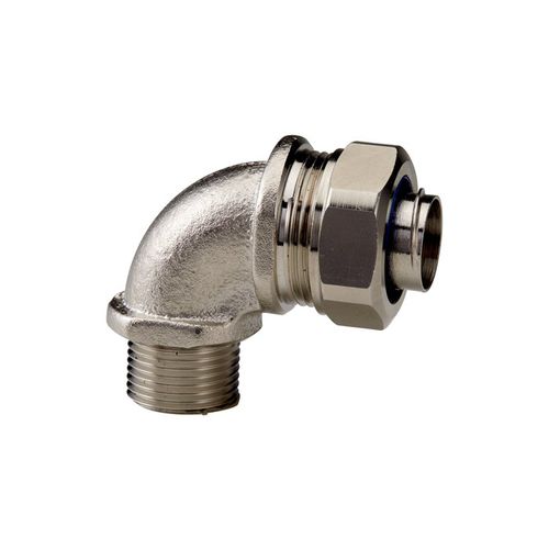 Conexão hidráulica - SILVYN® LCW-M series - U.I. Lapp GmbH - de roscar / cotovelo de 90° / em latão niquelado