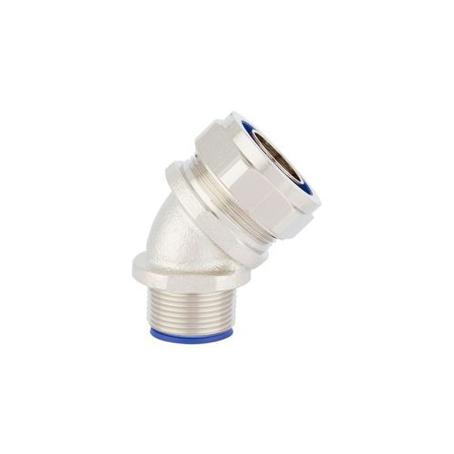 Conexão hidráulica - SILVYN® LTP 45° M series - U.I. Lapp GmbH - de roscar / cotovelo de 45° / em latão niquelado